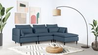 Ecksofa im skandinavischen Stil in Struktur weich "Blau" Neu Hamburg-Mitte - Hamburg Altstadt Vorschau