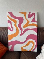 Gemälde Leinwand Retro trippy pink orange abstrakt Struktur Hannover - Vahrenwald-List Vorschau