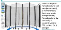 Trampolinnetz (Neu) Für 8 Stangen und ein Durchmesser von 396 cm Nordrhein-Westfalen - Stemwede Vorschau