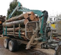 Holztransport Traktor Rückewagen Polter Brennholz Baden-Württemberg - Ellwangen (Jagst) Vorschau