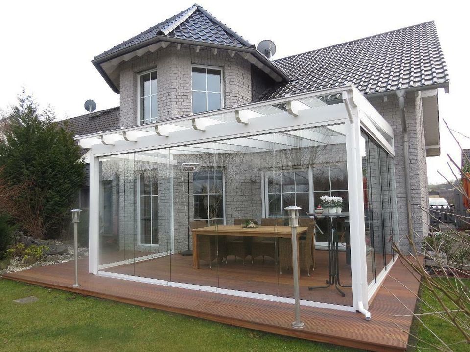 Terassendach Carport Terassenüberdachung Glas Dach nach Maß in Grevenbroich