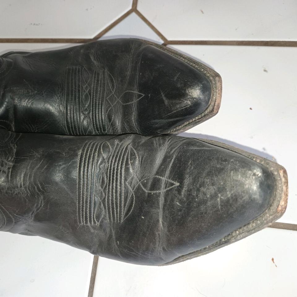 Leder Western Cowboy Biker Stiefel Boots Größe 48 Männer in Burgthann 
