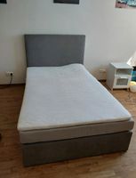 DELIFE Boxspringbett Dream-Well, Mikrofaser Grau 120x200 cm Sachsen-Anhalt - Osterwieck Vorschau