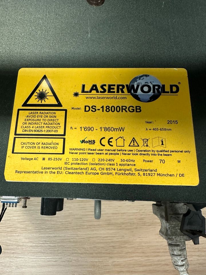 Laser Laserworld DS-1800RGB in Oberstadion
