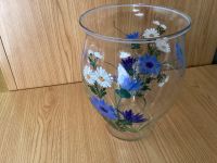 Vase Glasvase Mohn Blumenvase Blüten Tulpenvase Glas 20 cm Bayern - Traitsching Vorschau