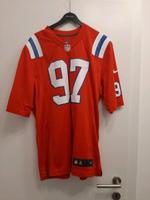 PATRIOTS Jarvis Green Nr. 97 NFL Trikot rot handsigniert Gr.L Bayern - Mühldorf a.Inn Vorschau