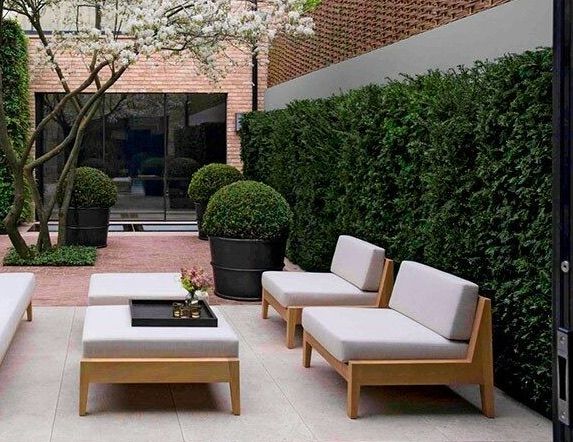 Gartensitzgruppe Sofa Outdoor Lounge Teakholz Outdoorsitzgruppe in Stelle