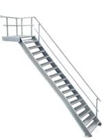 16 Stufen + Podest Treppe Geländer rechts B 100 cm H 282 - 350 cm Nordrhein-Westfalen - Hamminkeln Vorschau