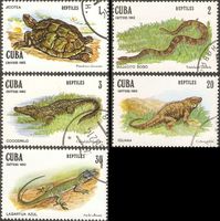 Kuba 2667-71 Tiere Reptilien Schildkröte Zwergboa Krokodil Leguan Nordrhein-Westfalen - Kamen Vorschau