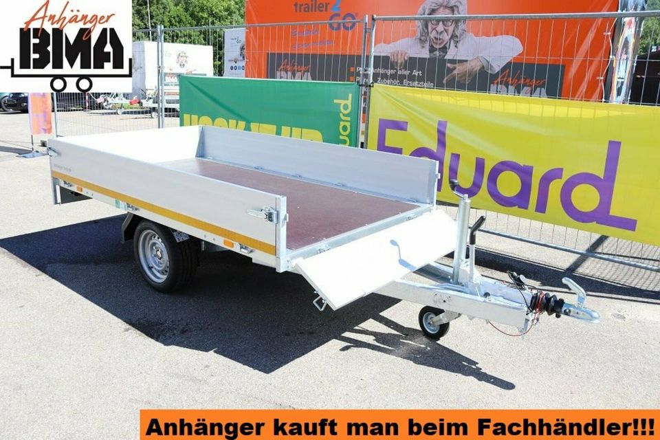 EDUARD Anhänger Hochlader 250x145x30 1350kg ALUBORDWÄNDE NEU in Mühlhausen im Täle