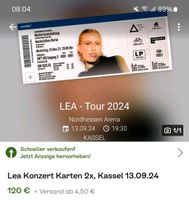 LEA Konzertkarten 2 Stück, Kassel Niedersachsen - Northeim Vorschau