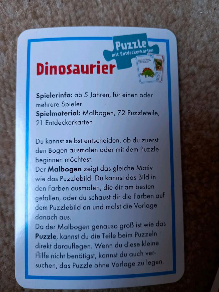 WAS IST WAS Junior Dinosaurier Puzzle 72 Teile in Sauensiek
