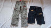 SET Zipp Hose stein Bermuda Jeans blau rot Mc Queen Cars 122 128 Dresden - Blasewitz Vorschau