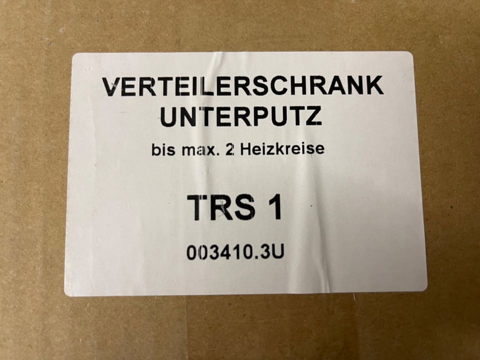 Verteilerschrank 2 Heizkreise Unterputz TRS1 für Fußbodenheizung in Troisdorf