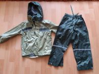 ⭐️ Regenjacke Regenhose Regenanzug dünne Jacke grün Gr 110/116 Sachsen-Anhalt - Magdeburg Vorschau