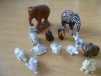 13x Elefanten Figuren aus Holz, Keramik Konvolut Thüringen - Jena Vorschau