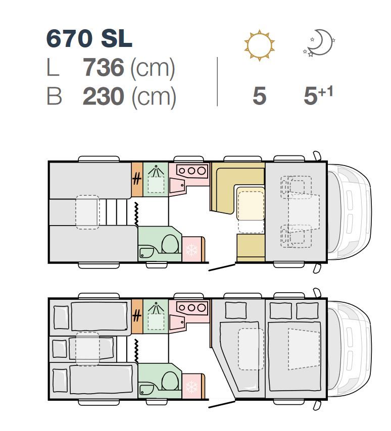 Vermiete Wohnmobil Alkoven - Adria Coral XL 670 SL,  5 Pers in Calberlah