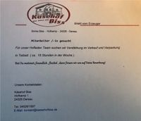 Teilzeit(ca 15 Std/Woche )Stelle im Verkauf Schleswig-Holstein - Dersau Vorschau