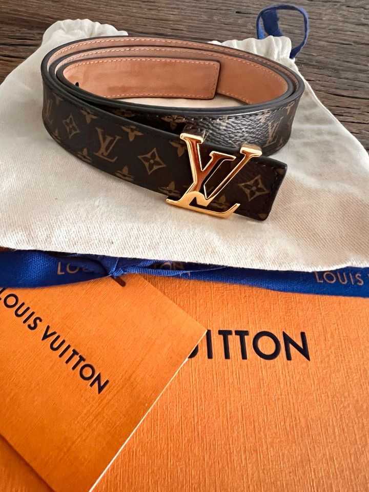 Louis Vuitton Monogram Gürtel 85cm wie neu mit Rechnung in Neckarsulm