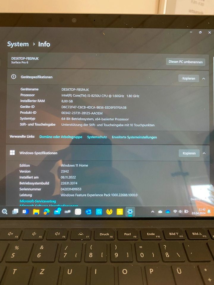 Microsoft Surface Pro 6 in Grebenhain