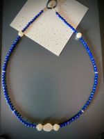 Edelstein Collier Kette Choker Lapislazuli  Perlen NEU Bayern - Knetzgau Vorschau