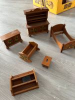 Puppenmöbel rustikal und alt Schlafzimmer Küche Holz Bauernstyle Essen - Stoppenberg Vorschau