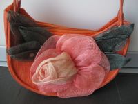 Handtasche orange mit aufwendigem Blumendekor Baden-Württemberg - Konstanz Vorschau
