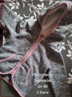 Fleecejacke Strickjacke Topomini Gr 80 grau rosa Mädchen Bayern - Mömlingen Vorschau