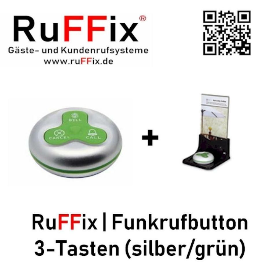 RuFFix ® das Original | Kundenruf System | 10x Funkbutton in Köln