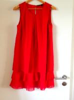 NEUES rotes luftiges stufiges Chiffon-Kleid Bodyflirt Größe 38 Kr. München - Neubiberg Vorschau