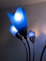 Stehlampe mit Glas Tulpenblüten in blau Baden-Württemberg - Wertheim Vorschau