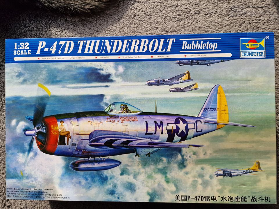 P-47D Thunderbolt "Bubble Top" von Trumpeter, 1:32, No. 02263 OVP in Anröchte