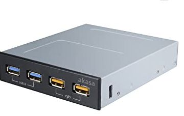 Akasa 2+2 Port USB 3.0-Fronteinschub mit Schnellladeport AK-ICR-2 in Bad Königshofen