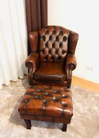 Original Chesterfield Sessel inkl. Hocker Baden-Württemberg - Winnenden Vorschau