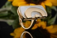 Bulgari BVLGARI Optical Ring mit Perlmutt in 750er Gelbgold Nordrhein-Westfalen - Wegberg Vorschau