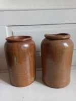 Vase Krug getöpfert braun Vintage Keramik Bodenvase Schirmständer Nordrhein-Westfalen - Goch Vorschau