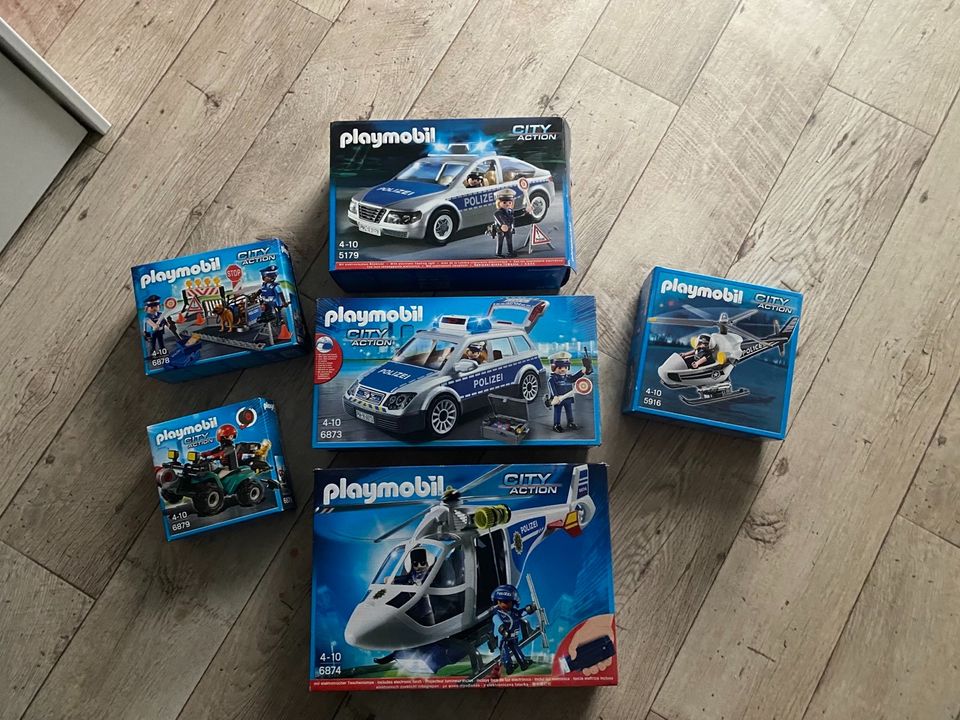 Playmobil City Action Polizei 6873, 6879, 5916 in Rosbach (v d Höhe)