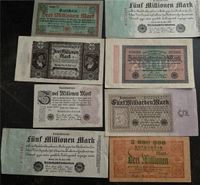 Alte DM Mark Scheine Millionen Milliarden Deutsche Reichbahn Brandenburg - Mahlow Vorschau