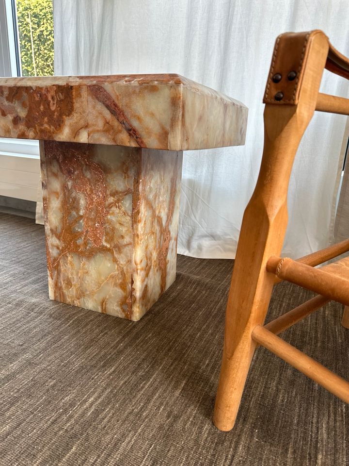 Vintage Onyx Marmor Tisch Couchtisch Sidetable Beistelltisch in München