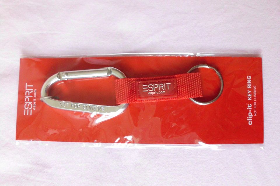 Schlüsselband mit Logo ESPRIT, Karabinerhaken, Schlüsselring -neu in Zwickau
