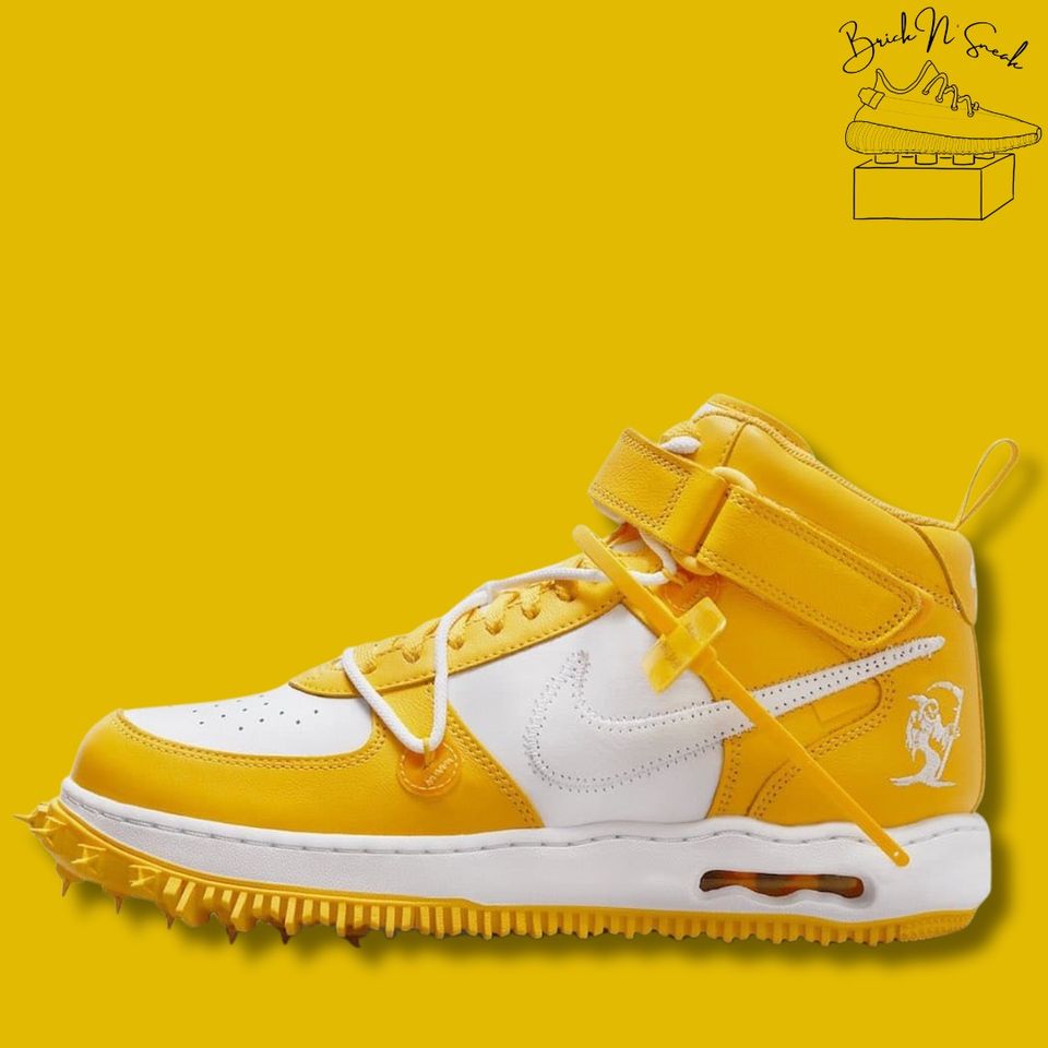 Off-White x Nike Air Force 1 Mid 'Varsity Maize' (Größe: EU 44,5) in Karlskron