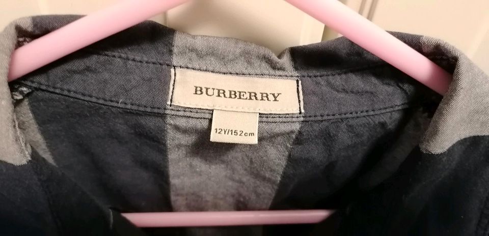 Burberry, Kleid, Bluse, Gr. 152, Mädchen, Longshirt, blau, in Raubling