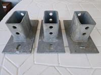 3 x Pfostenschuhe - Dübelplatten - Stabmattenzaun..usw..(NEU) Nordrhein-Westfalen - Recklinghausen Vorschau