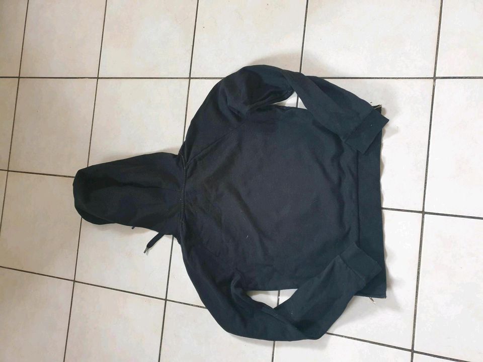 Sweat-Shirt, mit Kapuze, schwarz, Tally Weijl,  Größe M in Oberdachstetten