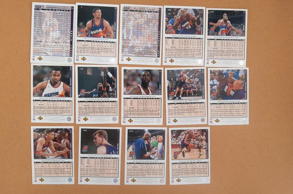 14 NBA Trading Cards Phoenix Suns upper-deck 94-95 in Freiburg im Breisgau