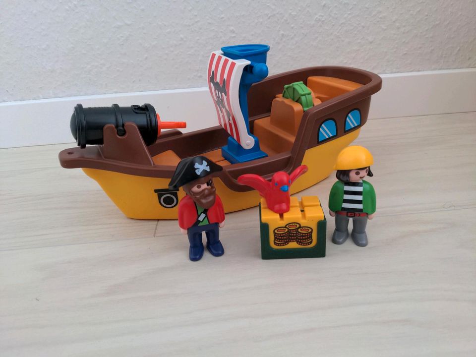 Playmobil 123 Piraten Schiff 9118 in Deckenpfronn