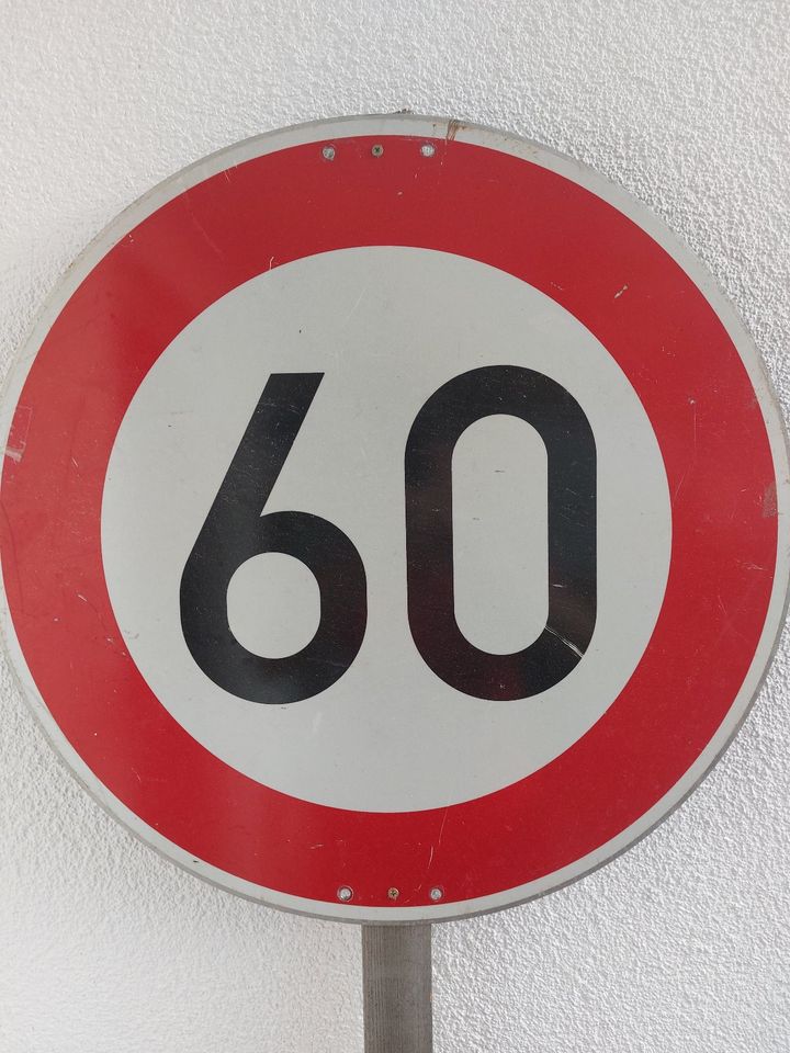 Verkehrsschild 60 Geburtstag in Straubing