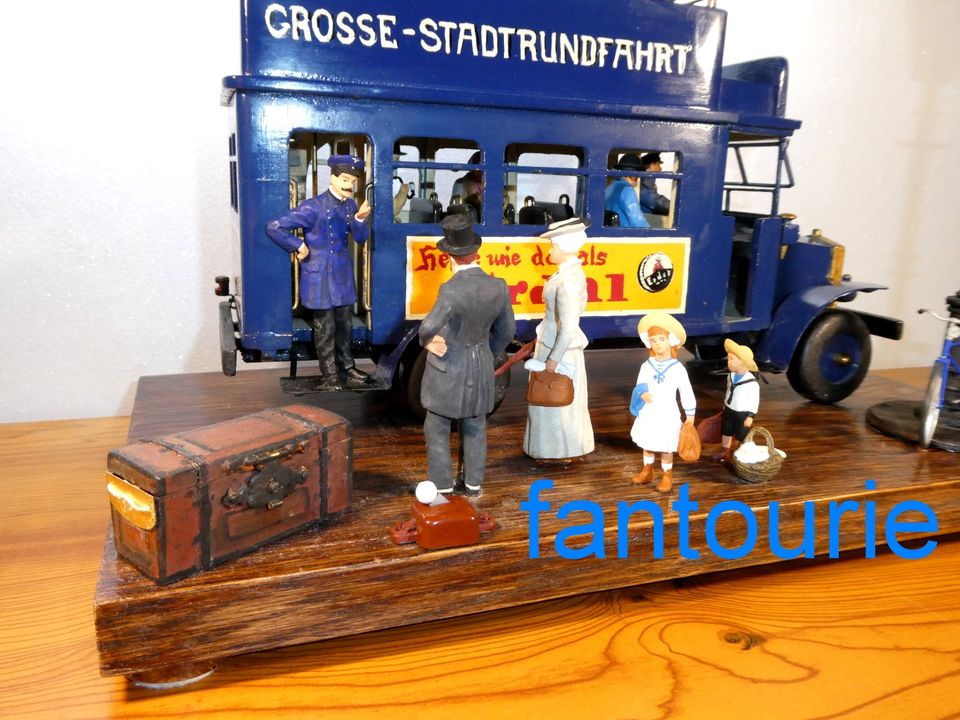 Holz Modell MAN LKW Stadtbus Omnibus 1:22,5 Preiser Figur Unikat in Hamburg