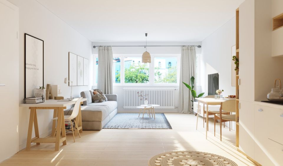 Kompakte 2-Zimmer-Wohnung in gepflegtem Wohnhaus mit Garage in Köln-Longerich in Köln