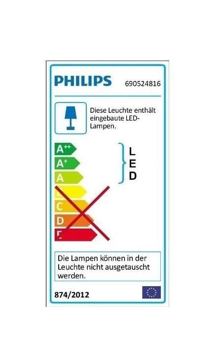 Philips InStyle LED Tischlampe 6-Flammig Nachttischlampe Tischleu in Essen